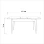 Hanah Home Mesa de Comedor Extensible Santiago Masa Atlantic en Pino Atlántico